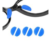 CAPASTEC Paranasali Per Occhiali, Paranasali A Mezzaluna Ad Inserimento,Cuscinetti Antiscivolo Comodi Per Occhiali Da Vista E Occhiali Da Sole, Confort E Vestibilità Migliorati,Blu,3 Paia