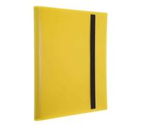 CAPASTEC Raccoglitore per carte, 9 tasche, 20 pagine, album per carte con capacità di 360 carte, raccoglitore per collezioni fronte-retro, cartella per carte sportive, carte da gioco Giallo