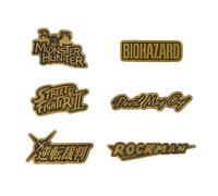 Capcom Exhibition Logo Pin Badge Set di 6 Resident Evil Ace Attorney Large New