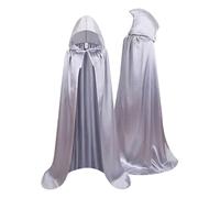 Cape à Capuche - Cape Unisexe d'Halloween Avec Capuche 150 cm - Costumes Cosplay Pour Le Déguisement Et Le Jeu De Rôle Adultes Sorcier Intérieur Extérieur