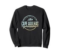 Cape Agulhas Sudafrica - Retro Cape Agulhas Vintage Surf Felpa