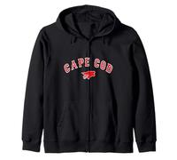 Cape cod Boston Massachusetts Baseball Logo Abbigliamento Felpa con Cappuccio