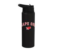 Cape Cod Boston Massachusetts Baseball Logo Abbigliamento Stainless Steel Insulated Water Bottle