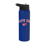 Cape Cod Boston Massachusetts Baseball Logo Abbigliamento Stainless Steel Insulated Water Bottle