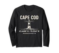 Cape cod Lighthouse Massachusetts Coordinate Viaggio Maglia a Manica
