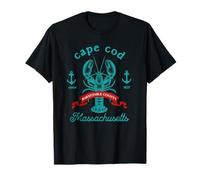 Cape cod MA Pesca Aragosta Vintage Massachusetts Souvenir Maglietta