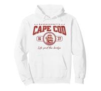 Cape cod Mass Souvenir Vita Passato Il Ponte Souvenir Vintage Felpa con Cappuccio