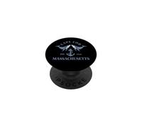 Cape Cod Massachusetts Ancora nautica vintage con balene PopSockets PopGrip Adesivo