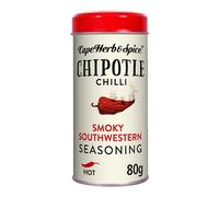 Cape Herb & Spice - Chipotle Seasoning - Chilli - Spicy - Ideal for Smoky SouthWestern Barbecue - 80 Grammi