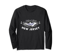 Cape May New Jersey Delfini Guardare Vintage Nautico Maglia a Manica