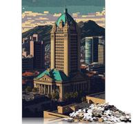 Cape Town Pixel Art Jigsaw Puzzle Impossible 1000Pcs Decorazione Per La Casa. Rilassamento E Intelligence Per Adulti E Ragazzi Da 14 Anni 1000pcs (75x50cm)