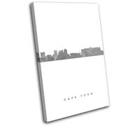 Cape Town Skyline Geometric Modern City SINGLE TELA parete arte foto stampa