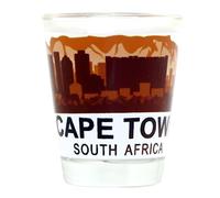 Cape Town South Africa Sunset skyline shot Glass