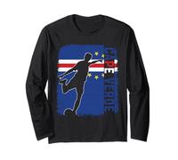 Cape Verde Soccer Team Cape Verde Flag Jersey Football Maglia a Manica