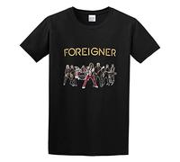 capeclain Foreigner Band Unisex 100% Cotton Short-Sleeve T-Shirts Black M