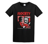 capeclain Fsociety Our Democracy Has Been Hacked Hacker Vendetta Mask Anonymous O-Neck 100% Cotton Short Sleeve Unisex T-Shirt XL