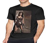 capeclain Gal Gadot Men's Short-Sleeve Cool Novelty Design Graphic T-Shirts L