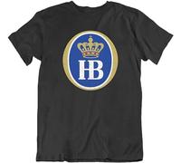capeclain Hofbrauhaus Munich Beer Drinking Dilly Unisex 100% Cotton Short-Sleeve T-Shirts Black L