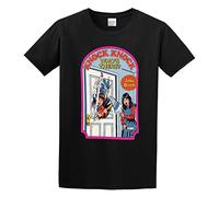 capeclain Knock Knock, Who's There? Unisex 100% Cotton Short-Sleeve T-Shirts Black M