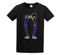 capeclain Les Twins Portrai Kls Unisex 100% Cotton Short-Sleeve T-Shirts Black S