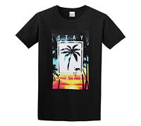 capeclain Stay Caliand Pardise of The Planet O-Neck 100% Cotton Short Sleeve Unisex T-Shirt M