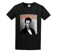 capeclain Steve Winwood 1988 Roll with It Unisex 100% Cotton Short-Sleeve T-Shirts Black M