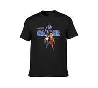 capeclain Streets Rage Gamer Hip Hop Print Unisex 100% Cotton Short-Sleeve T-Shirts Black XXL