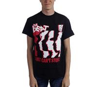 capeclain The English Beat Mens Just Can't Stop It Unisex 100% Cotton Short-Sleeve T-Shirts Black XXXL