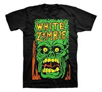 capeclain White Zombie Monster Yell Unisex 100% Cotton Short-Sleeve T-Shirts Black M