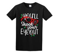 capeclain You'll Shoot Your Eye out Unisex 100% Cotton Short-Sleeve T-Shirts Black XXL