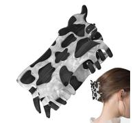 Capelli Allegri - Barrette In Acrilico Con Design Bovino - Fermaglio a Molla per Capelli Animali,per Donna e Ragazza Palestra Spiaggia Appuntamento Matrimonio Feste Vacanza