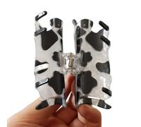 Capelli Allegri - Barrette In Acrilico Con Design Bovino | Per Capelli A Tema | per Donne Ragazze Ufficio Palestra Spiaggia Serata Matrimonio Feste Vacanza