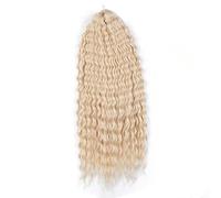 Capelli arricciati Onda d'acqua Torsione Capelli all'uncinetto Ombre Biondo 25 pollici Capelli intrecciati sintetici Onda profonda Intrecciare i capelli Estensione-613,24 pollici-300g