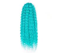 Capelli arricciati Onda d'acqua Twist Capelli all'uncinetto Ombre Biondo 25 pollici Capelli intrecciati sintetici Onda profonda Intrecciare l'estensione dei capelli-GGREEN12,24inches-300g