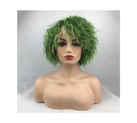 Capelli Artificiali, Parrucca corta riccia crespa pastello moda naturale morbida festa cosplay soffici parrucche morbide naturali donne ragazze uso quotidiano