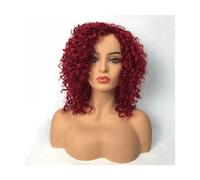 Capelli Artificiali, Parrucca corta riccia crespa pastello moda naturale morbida festa cosplay soffici parrucche morbide naturali donne ragazze uso quotidiano