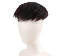 Capelli Artificiali, Parrucca realistica Confortevole nera Aumenta il volume dei capelli Parrucche rinfrescanti per capelli naturali Bello traspirante per gli uomini tutti i giorni