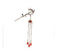 capelli cinesi Bacchette for capelli vintage, 18 cm, forcina for capelli Hanfu con nappa in stile cinese antico, accessori for capelli femminili, forcina for capelli oscillante