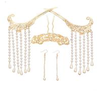 capelli cinesi Bacchette for capelli vintage, accessori for capelli con forcina for capelli con nappe e copricapo Hanfu da donna antica, set completo da collezione