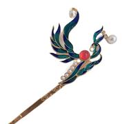 capelli cinesi Bacchette for capelli vintage, forcina antica in cloisonné da 18 cm, copricapo Hanfu, accessori for capelli blu