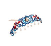 capelli cinesi Bacchette for capelli vintage, forcina for capelli con copricapo Hanfu, stile antico, accessori cinesi for sposa con nappa Xiuhe