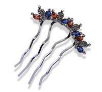capelli cinesi,Bacchette for capelli vintage, pettine for capelli con fiori di cristallo da 9 cm, accessori for capelli da sposa, fermaglio for capelli a farfalla con pavone