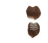 Capelli da uomo Parrucca frontale for uomo con base in PU, attaccatura dei capelli frontale in capelli umani, densità 180%, con passante a V e parte frontale dritta Parrucche per tutti i giorni(16x1.5