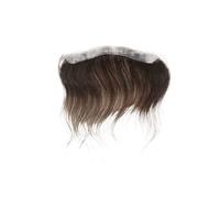 Capelli da uomo Protesi capillare da uomo con sistema di capelli umani lisci, linea sottile frontale pelle 0,06 mm Parrucche per tutti i giorni(16x3.5cm)