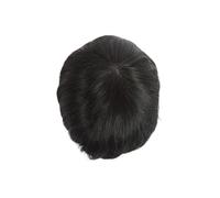 Capelli da uomo Protesi for capelli maschili V-Loop con base in PU completa Sistema di umani Toupee in pelle sottile Parrucche per tutti i giorni