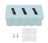 Capelli doccia Prevenire il Blocco Easy Stop Hair Floor Drain Silicone Tappi per Capelli Bagno (Blu)