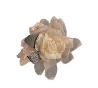 Capelli Fiori Artificiali 1pc Super Fairy Mesh, Dried Rose Petals, High-end Hair Clip, Accessory