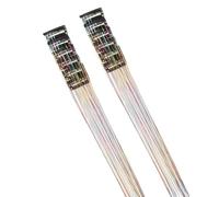 Capelli glitterati resistenti al calore - Dodici fermagli per capelli con effetto luminoso | Extension per lucenti da 50 cm per donne adolescenti - Festa in costume Natale Halloween Dis