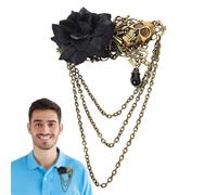 Capelli in Stile Steampunk Gotico Decorazione Vintage Con Teschio Rosa E