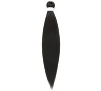 Capelli intrecciati neri, trecce sintetiche preallungate Estensioni dei capelli for trecce senza nodi(28inch)